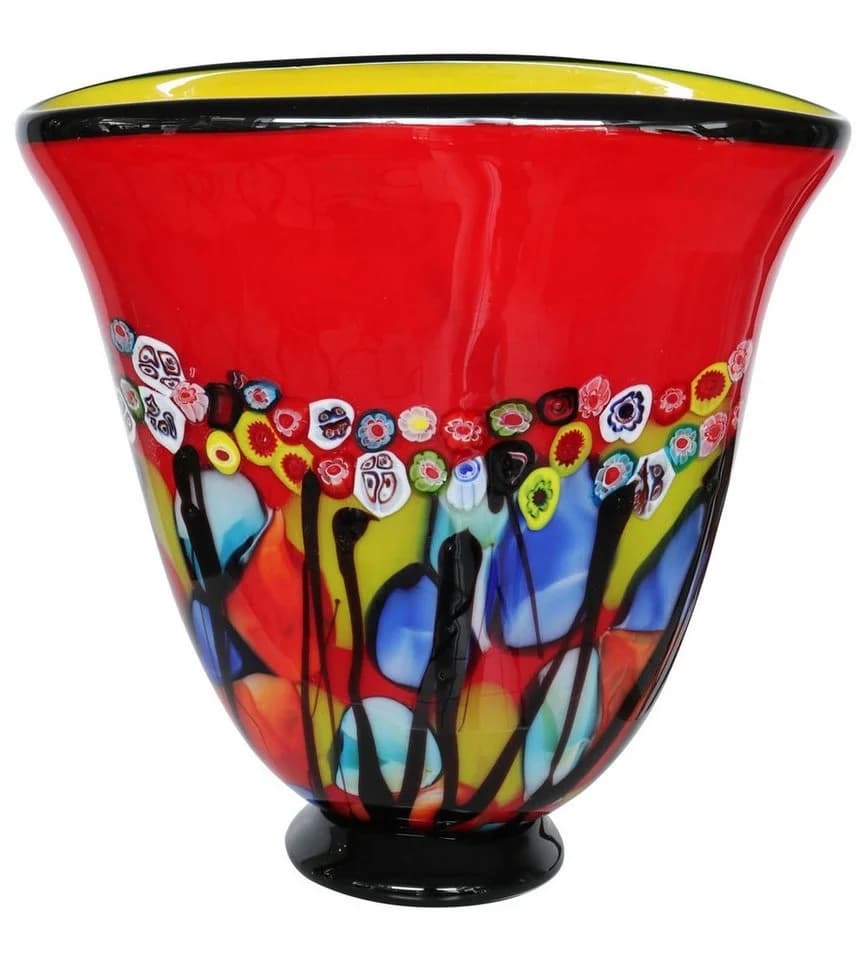 Aubaho Glasvase Antik Stil 28cm Transparent - Bild 2