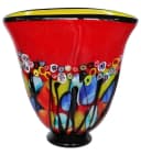 Aubaho Glasvase Antik Stil 28cm Transparent Bild 4