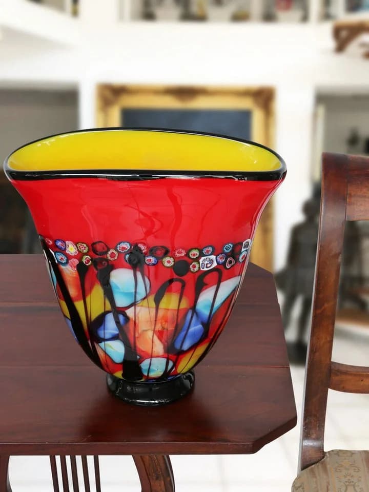Aubaho Glasvase Antik Stil 28cm Transparent - Bild 5
