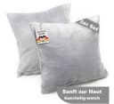 Malika Kissenbezug Cashmere-Touch Silber 2er-Pack Bild 2