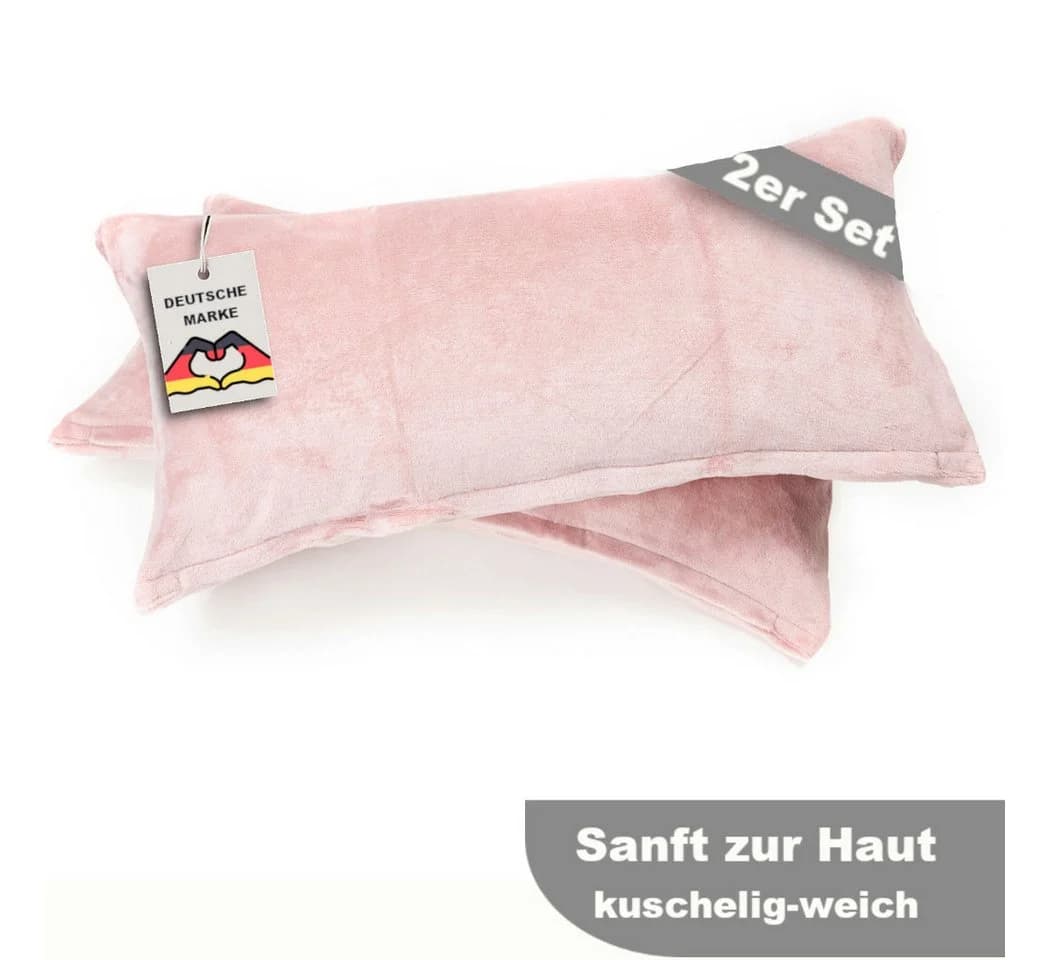 Malika Kissenbezug Cashmere-Touch Silber 2er-Pack - Bild 4