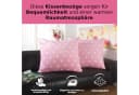 Malika Kissenbezug Cashmere-Touch Rosa Sterne-Muster 2er-Pack Bild 3