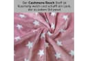 Malika Kissenbezug Cashmere-Touch Rosa Sterne-Muster 2er-Pack Bild 4