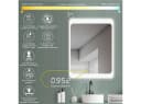 HOKO Badspiegel LED Antibeschlag Wandspiegel 50x70/60x80cm+Digital Uhr+LED Wechsel Bild 3