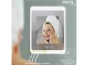 HOKO Badspiegel LED Antibeschlag Wandspiegel 50x70/60x80cm+Digital Uhr+LED Wechsel Bild 4