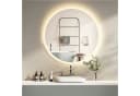 HOKO LED Badspiegel Schwarz Rund 60cm mit Touch-Sensor Bild 2
