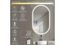 HOKO Badspiegel LED Design Oval Antibeschlag mit Touch-Schalter Bild 1