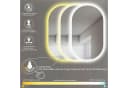 HOKO Badspiegel LED Design Oval Antibeschlag mit Touch-Schalter Bild 3