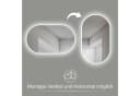 HOKO Badspiegel LED Design Oval Antibeschlag mit Touch-Schalter Bild 5