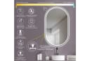 HOKO Badspiegel Oval Schwarz LED Beleuchtung Bild 3