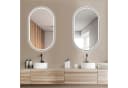 HOKO Badspiegel LED Oval Antibeschlag Touch IP44 HD-Glas Bild 1