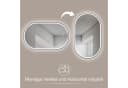 HOKO Badspiegel LED Oval Antibeschlag Touch IP44 HD-Glas Bild 4