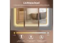 HOKO Badspiegel mit LED-Beleuchtung Schwarz/Gold/Weiß Bild 4