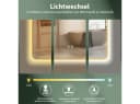 HOKO Badspiegel LED Antibeschlag Gold Metallrahmen Touch Schalter Bild 4