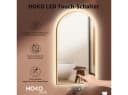 HOKO Badspiegel mit Beleuchtung und Antibeschlag Gold/Schwarz Bild 3
