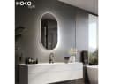HOKO Badspiegel Oval mit LED-Beleuchtung und Antibeschlag Bild 1