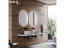 HOKO Badspiegel Oval mit LED-Beleuchtung und Antibeschlag Bild 3