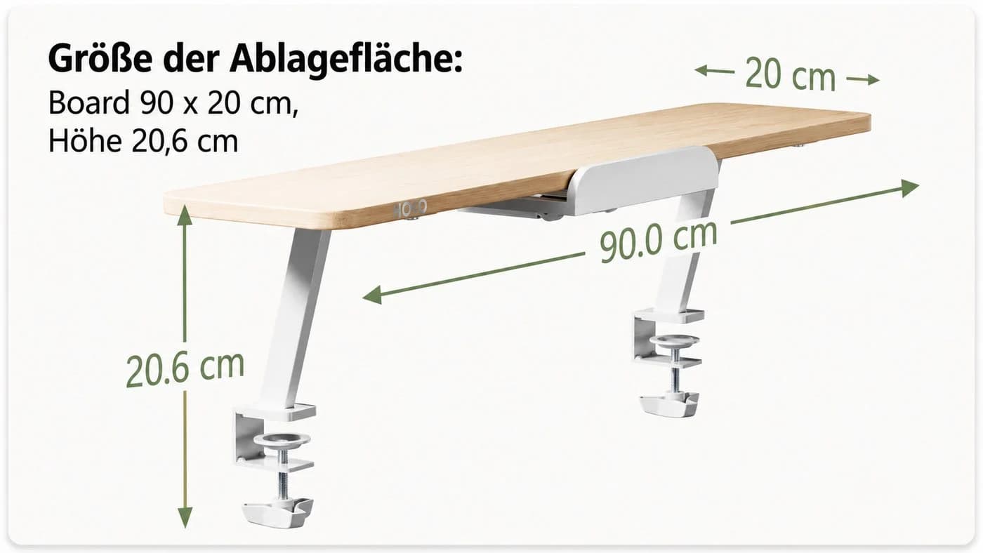 HOKO Kinderschreibtisch Aufsatz Weiß Ergonomisch - Bild 5