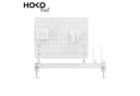 HOKO Schreibtischaufsatz Lochwand Organizer mit Haltern Bild 1