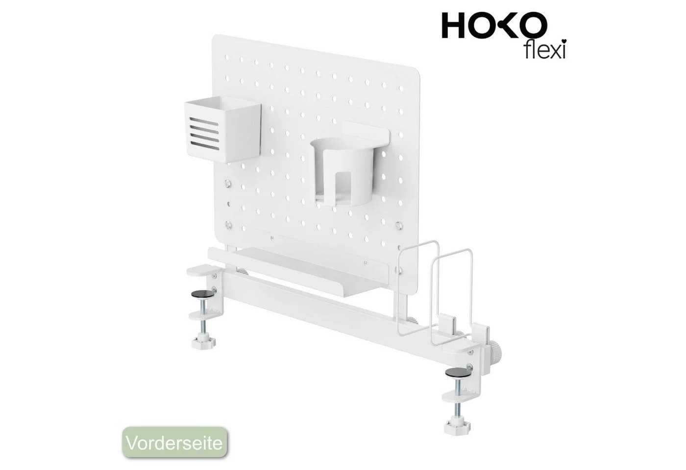HOKO Schreibtischaufsatz Lochwand Organizer mit Haltern - Bild 3