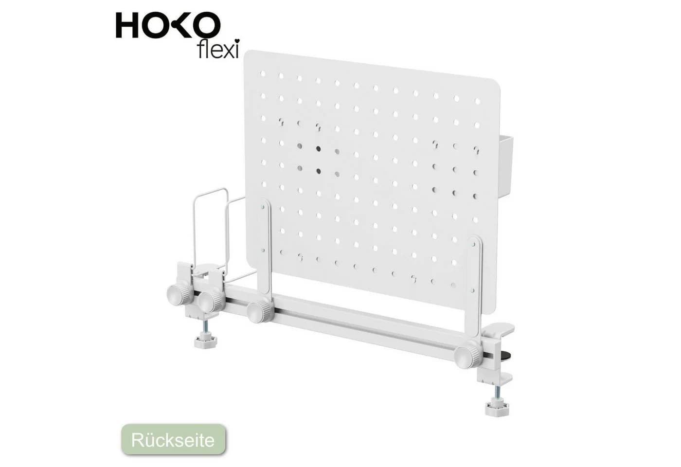 HOKO Schreibtischaufsatz Lochwand Organizer mit Haltern - Bild 5