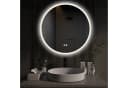 HOKO Badspiegel LED Antibeschlag Silber Touch-Schalter Bild 2