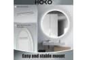 HOKO Badspiegel LED Antibeschlag Silber Touch-Schalter Bild 4