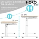 HOKO Kindertisch Schülerschreibtisch höhenverstellbar mit Lernstuhl Bild 4
