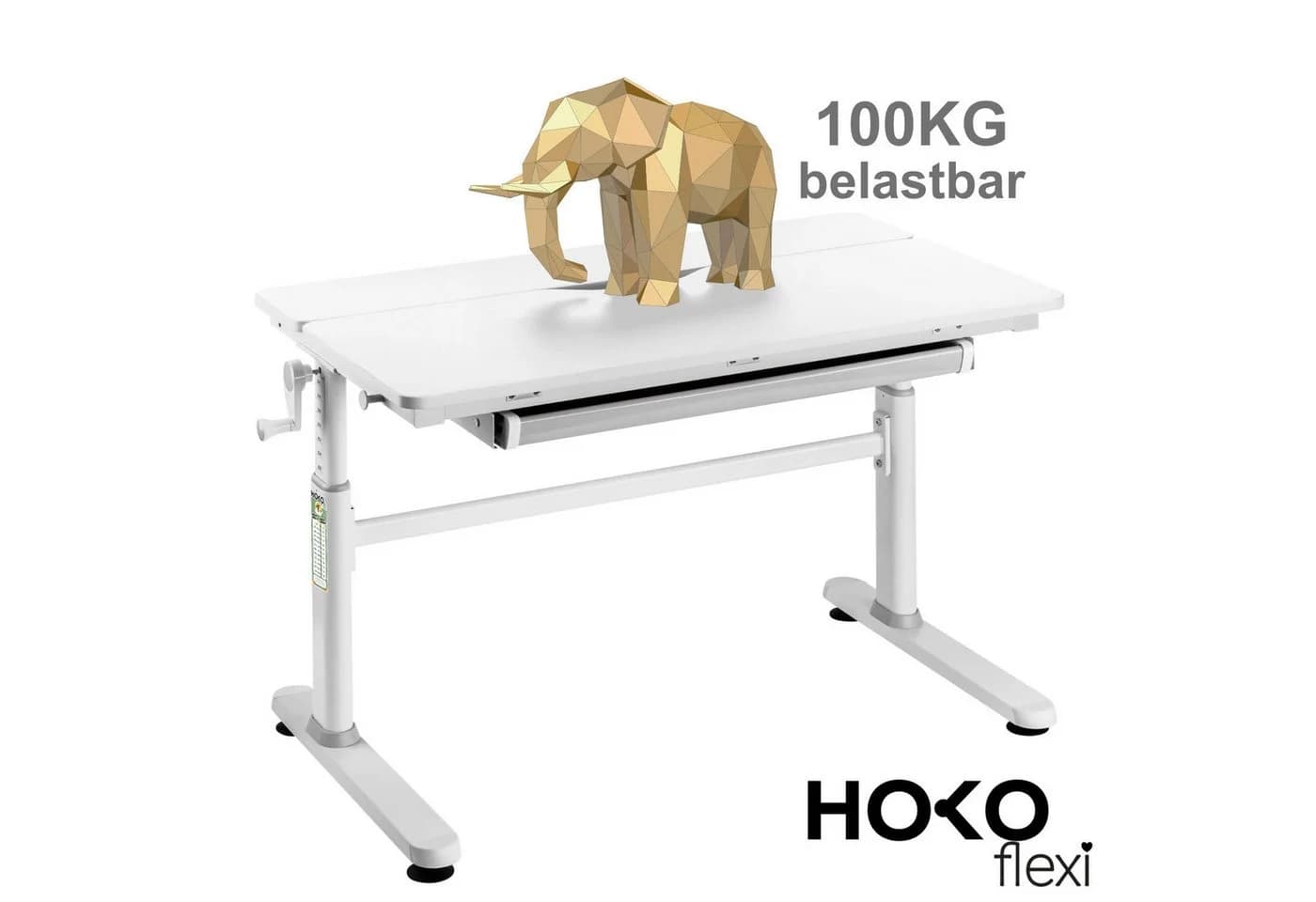 HOKO Kindertisch Schülerschreibtisch höhenverstellbar mit Lernstuhl - Bild 5