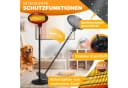 KESSER Infrarot Heizstrahler 2000W höhenverstellbar IPX4 Schwarz Bild 4