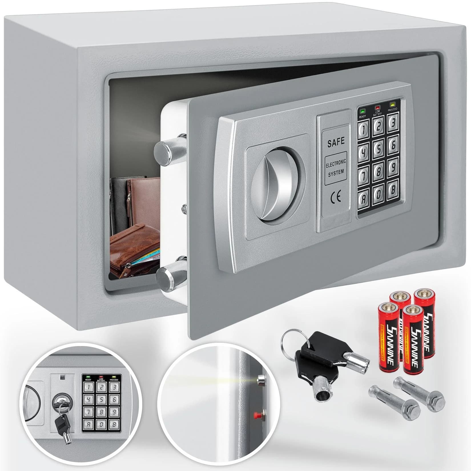 KESSER Tresor Safe Elektronik-Zahlenschloss LED-Anzeige