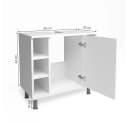 Vicco Waschbeckenunterschrank Fynn Weiß Modern Bild 4
