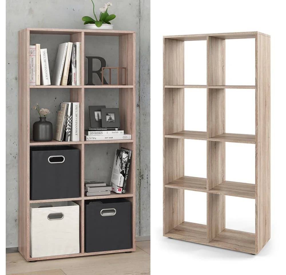 Vicco Raumteiler Scutum 8 Fächer Eiche Sonoma Bücherregal Standregal - Bild 4