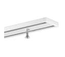Gardineum Gardinenschiene 2-läufig Weiss Aluminium Bild 2
