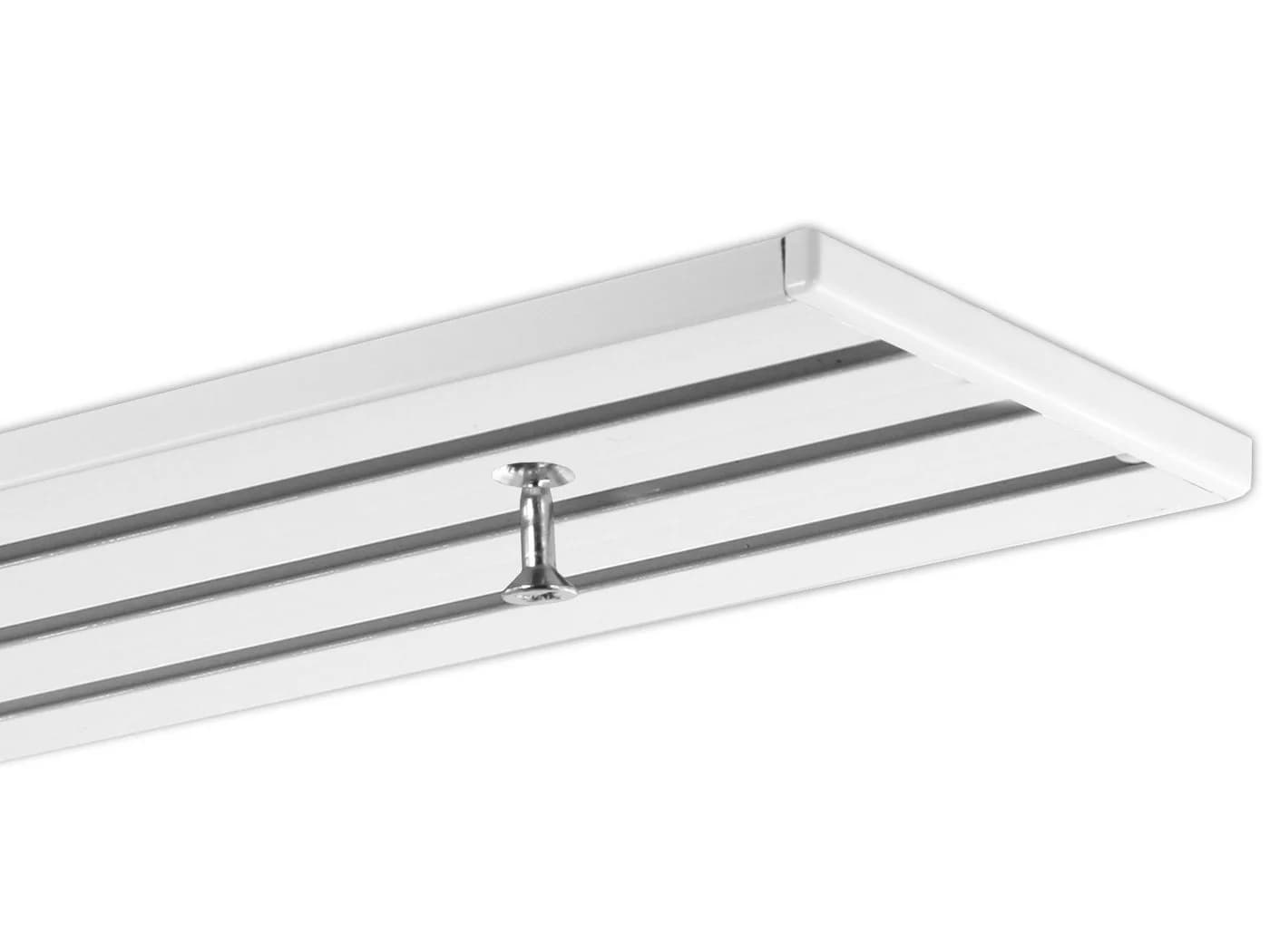 Gardineum Gardinenschiene 4-läufig Aluminium weiß/silber - Bild 2