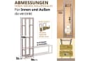 LAWA Living and Lifestyle Kaminholzregal Metall Beige Bild 1