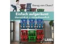 LAWA Living and Lifestyle Getränkeregal für 6 Kisten Schwarz Metall Bild 1