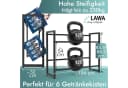 LAWA Living and Lifestyle Getränkeregal für 6 Kisten Schwarz Metall Bild 3