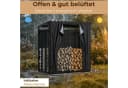 LAWA Living and Lifestyle Kaminholzregal Außen Schwarz Metall Bild 4