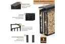 LAWA Living and Lifestyle Kaminholzregal Außen Schwarz Metall Bild 5