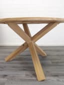 AFG Gartentisch rund aus massivem Teakholz Bild 5