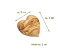 NATUREHOME Deko-Herz Olivenholz Natur Bild 3