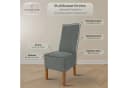Scheffler Home Stuhlhusse Emma Grau Elastische Baumwolle Bild 1