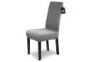 Scheffler-Home Stuhlhusse Emil Grau Flanell Abnehmbar Waschbar Bild 2