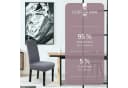 Scheffler-Home Stuhlhusse Emil Grau Flanell Abnehmbar Waschbar Bild 5