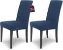 Scheffler-Home Stuhlhusse Moderner Stuhlbezug Mia Blau Microfaser Bild 2