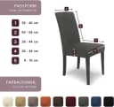 Scheffler-Home Stuhlhusse Modern Grau Microfaser Spannbezug Bild 4
