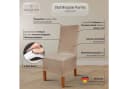 Scheffler Home Stuhlhusse VelvetFit Puma – Elastischer Stuhlbezug für Große Stühle Bild 3