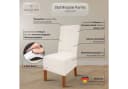 Scheffler Home VelvetFit Puma Stuhlhusse Weiss-Beige Samt-Optik Elastisch Bild 3