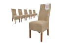 Scheffler Home Stuhlhusse Leon Beige Premium-Microfaser Wildleder-Optik Bild 2